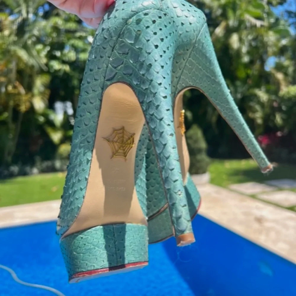 Charlotte Olympia Python Heels - Picture 14 of 15
